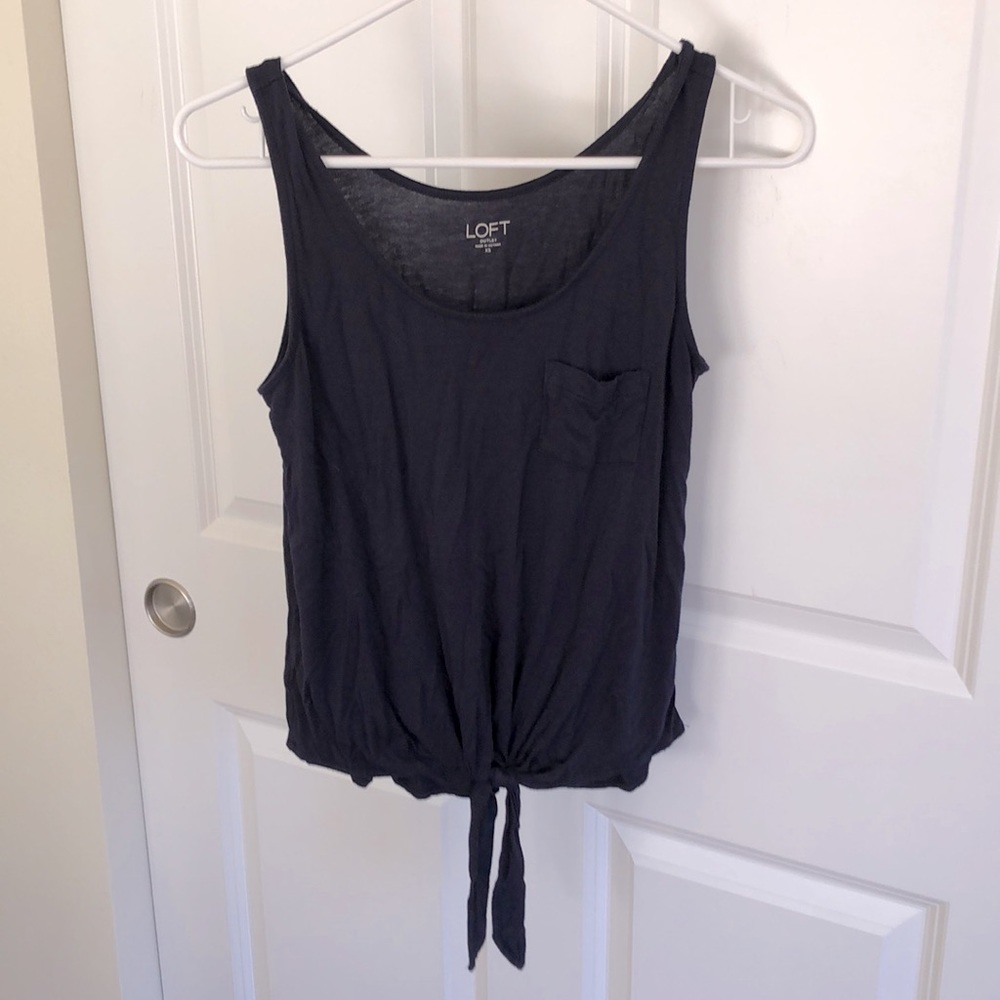 Navy blue LOFT tank top
